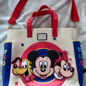 Disney Cream and Red Character Tote Bag